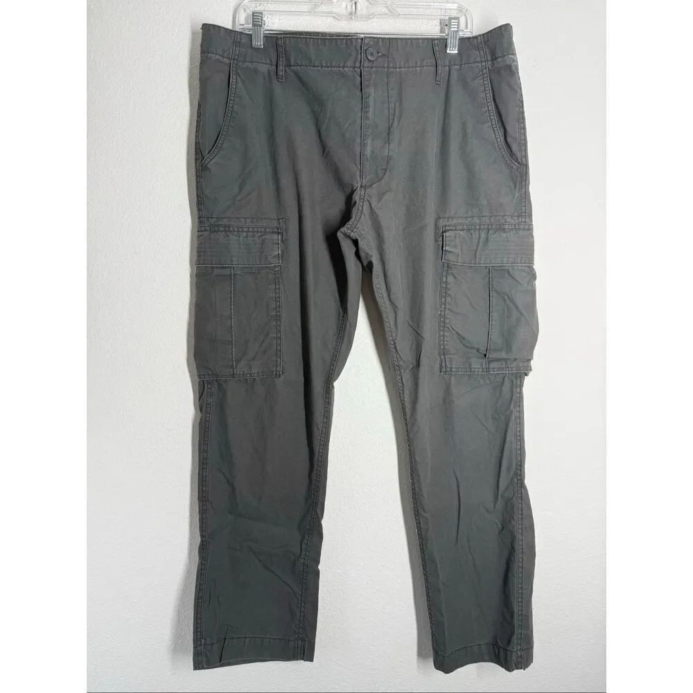 Old Navy Men’s Cargo Pants  Size 36/ 28L Gray Green